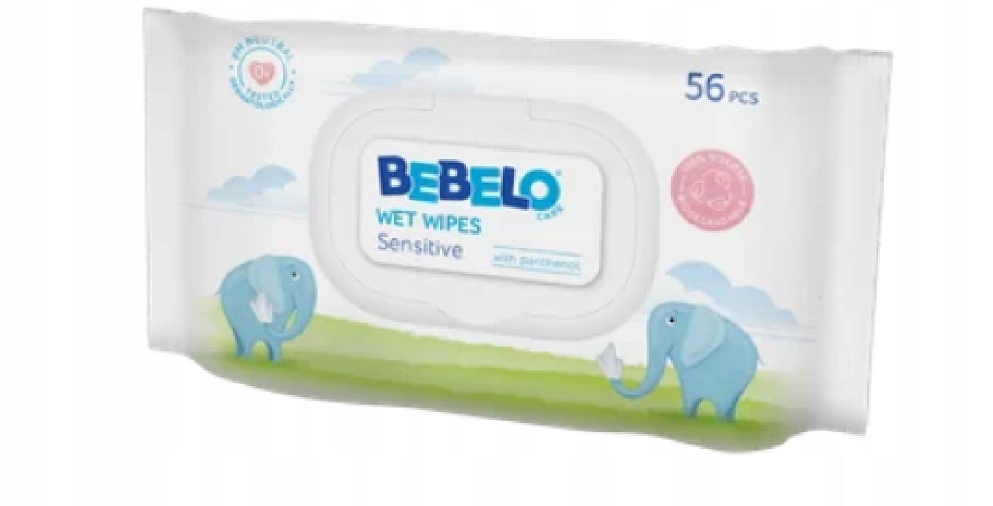 Bebelo Care Dr. Max Wet Wipes Sensitive, Wet Wipes, 56 Pieces