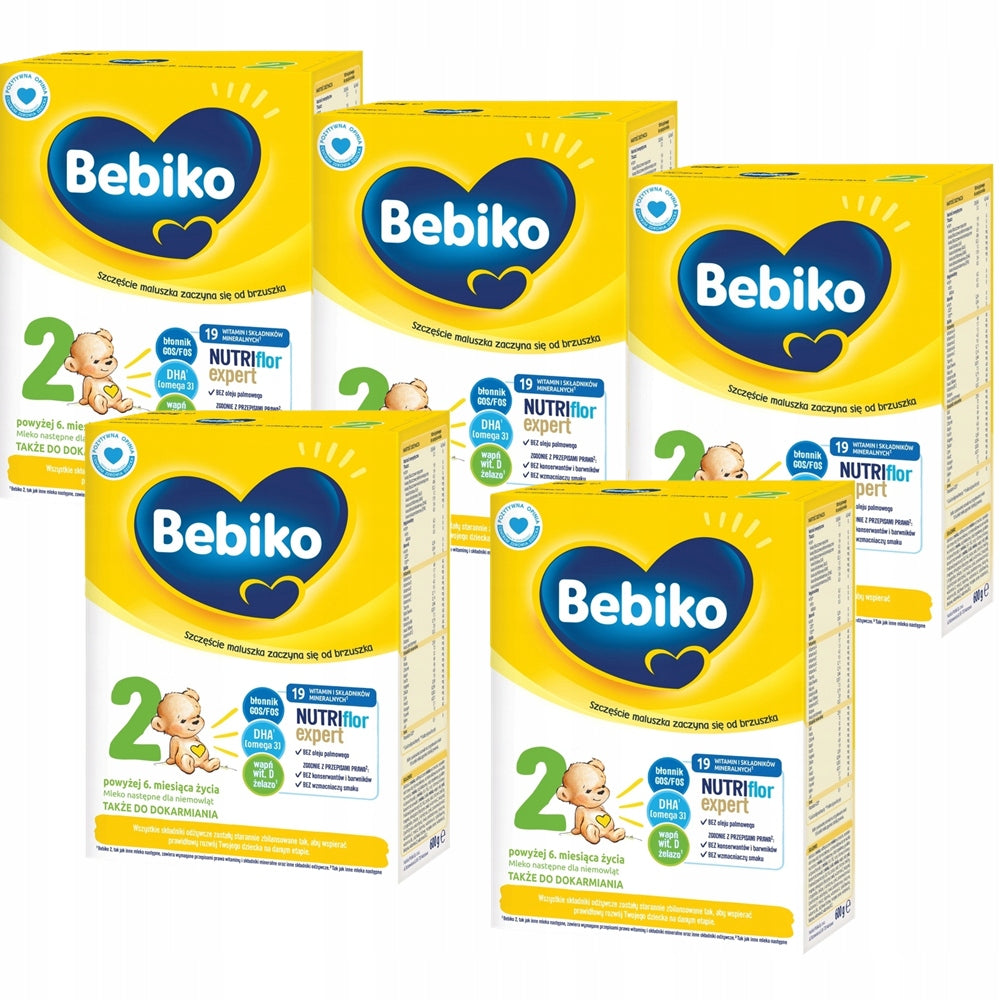 Bebiko Nutriflor Expert 2 Infant Milk 600g x 5 Cartons