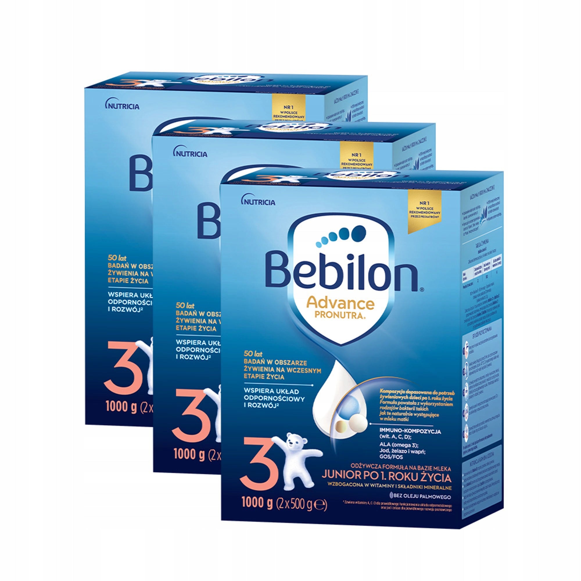 Bebilon 3 Advance Pronutra Junior SET 3x 1000 g