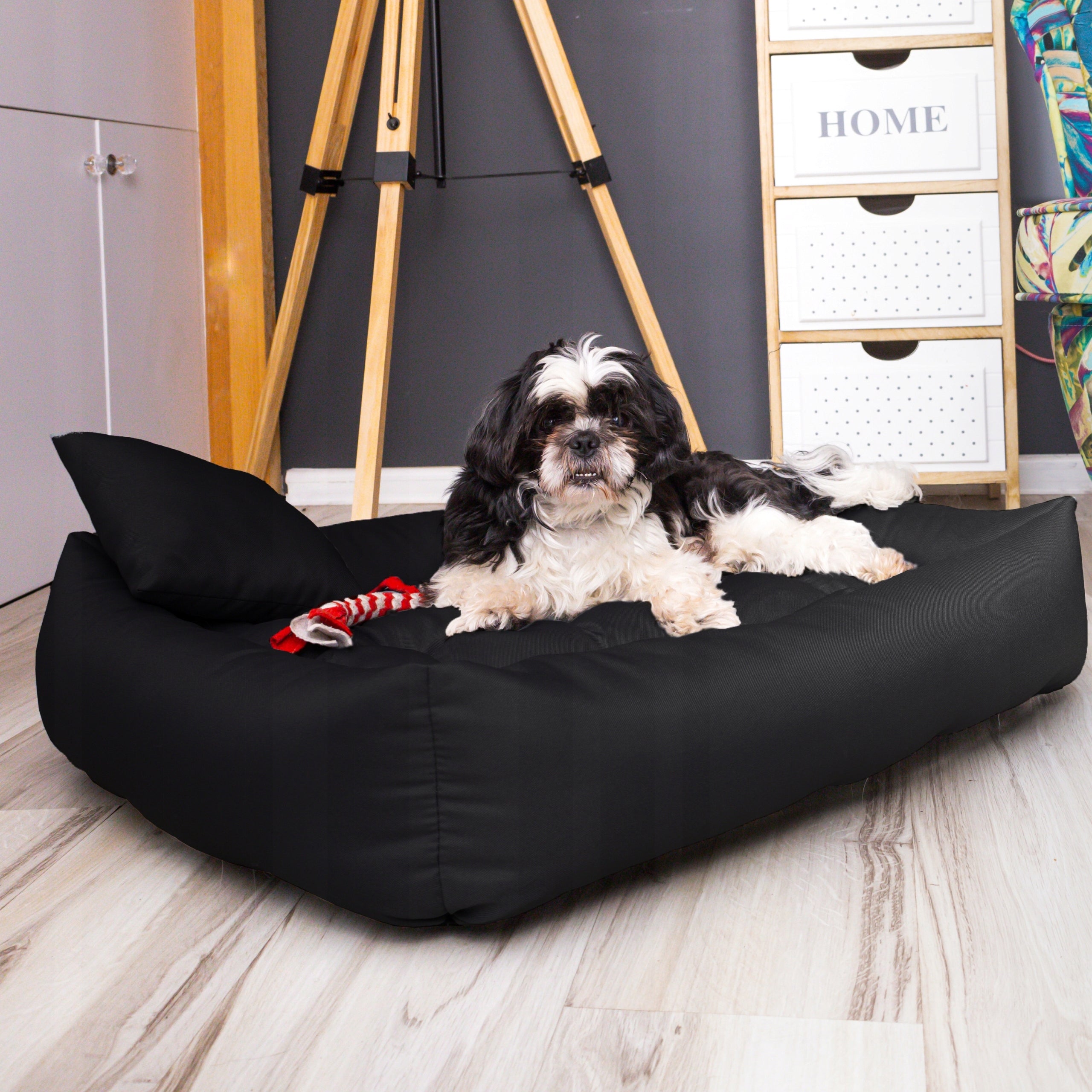 Bed Couch Soft Bed for Dog Waterproof Grey 120x90+Jasiek Model kanapa