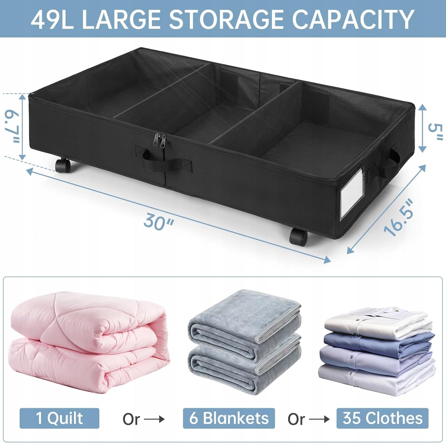 Bed container on wheels storage drawer 2x Manufacturer code 2963002nm