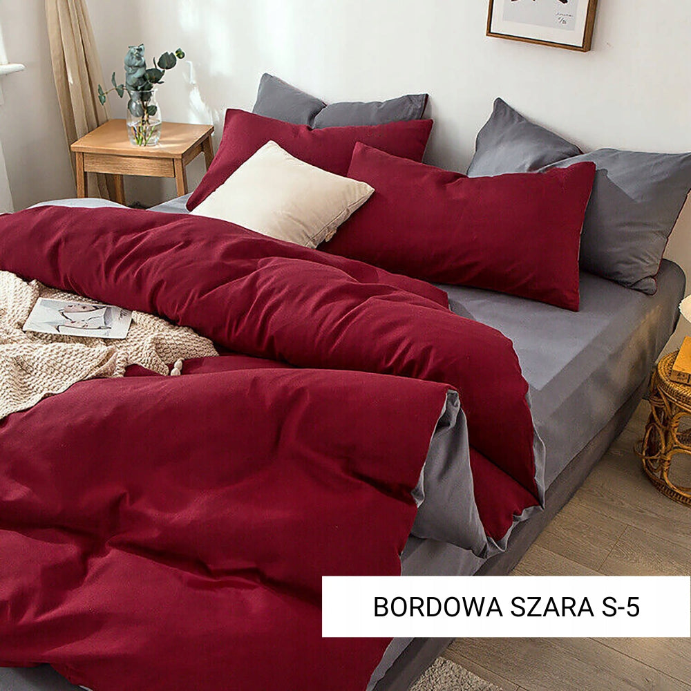 Bedding 200x220 double-sided two-tone zipper set colors Quilt dimensions 200x220cm