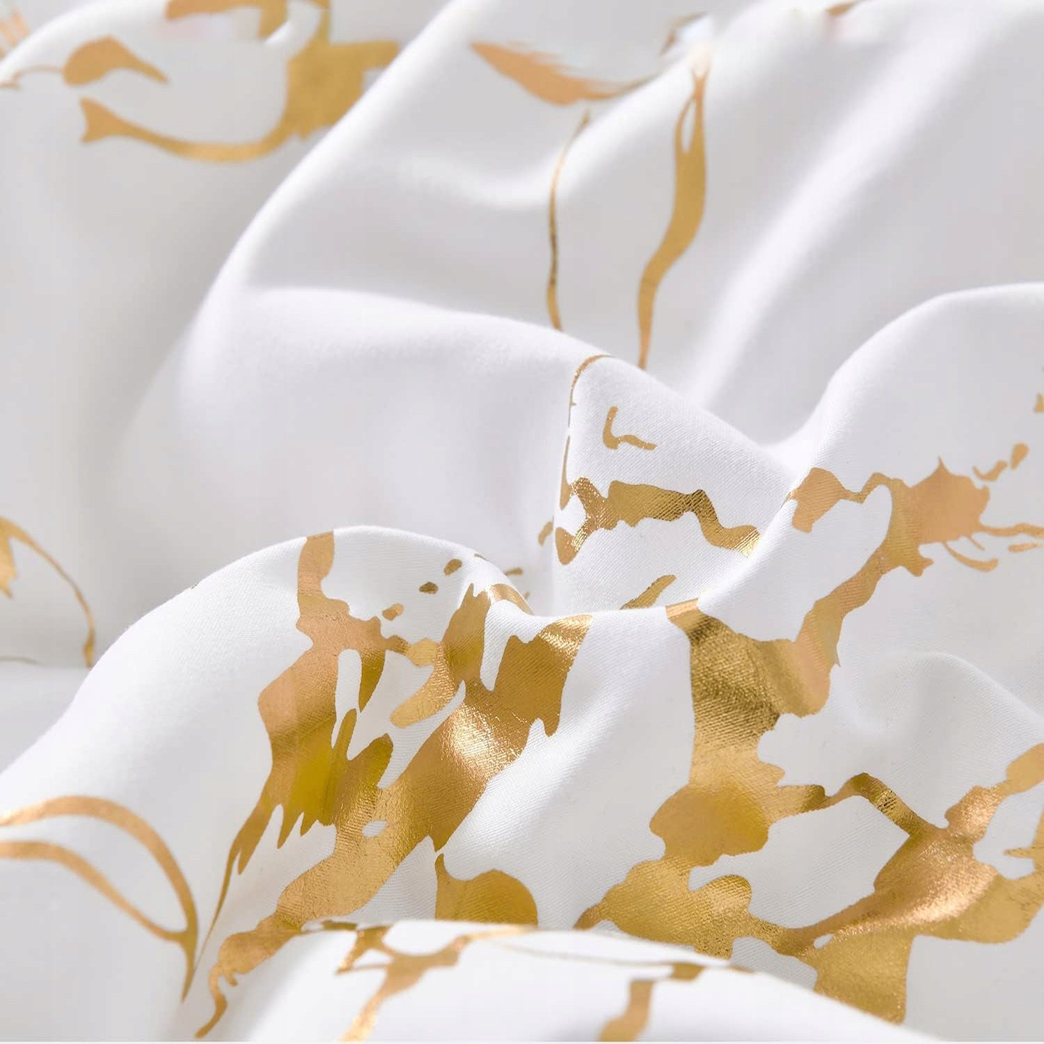 Bedding Marble White Gold Application 160x200 Set Marble Comforter cover width 160 cm