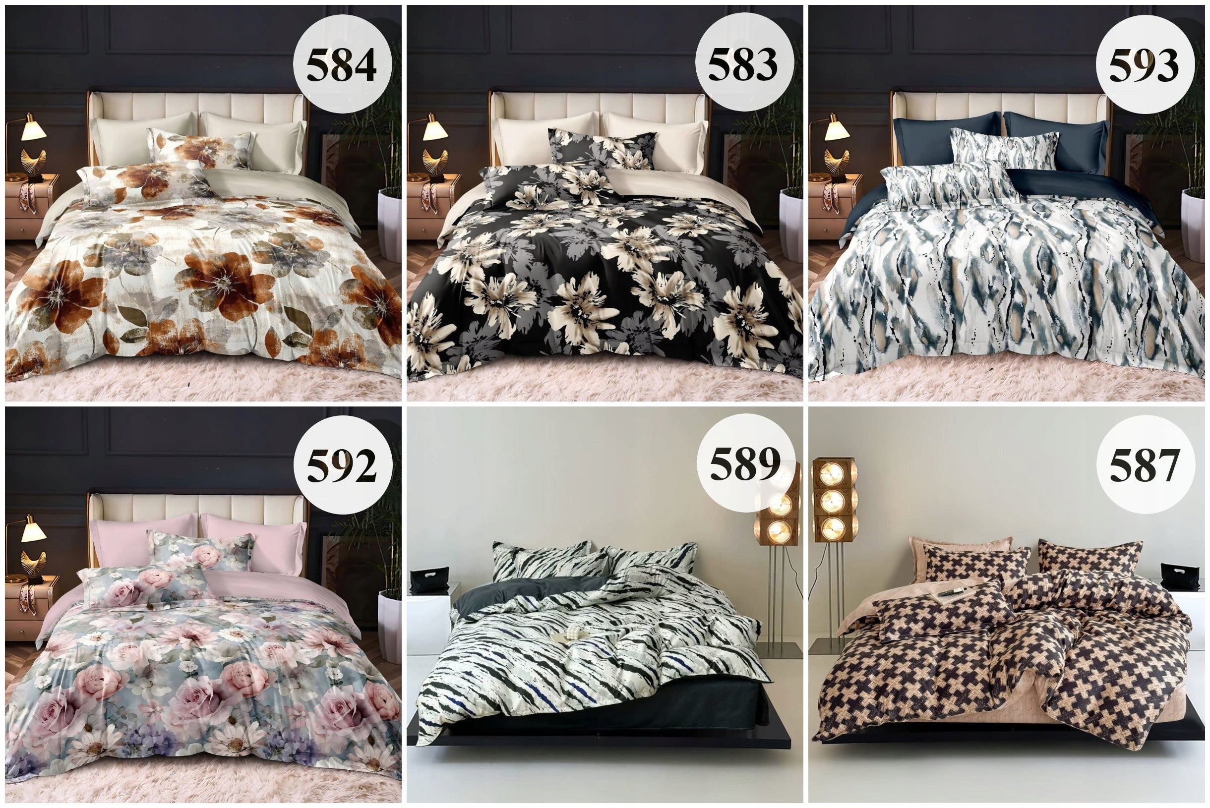 Bedding Set 200x220 + 2Covers 70x80 Double Sided For Gift New Designs Manufacturer code Pościel 200x220 kwiaty na prezent