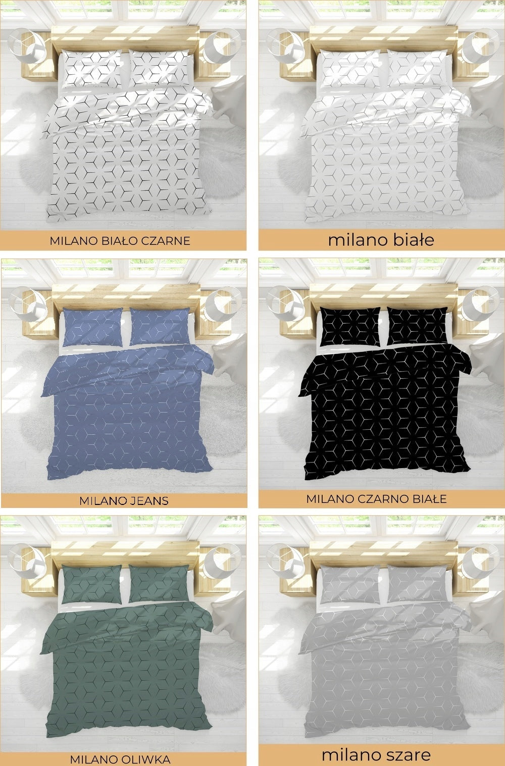 Bedding set 160x200 thick Polish cotton 100% lots of patterns - certificate Packaging status original