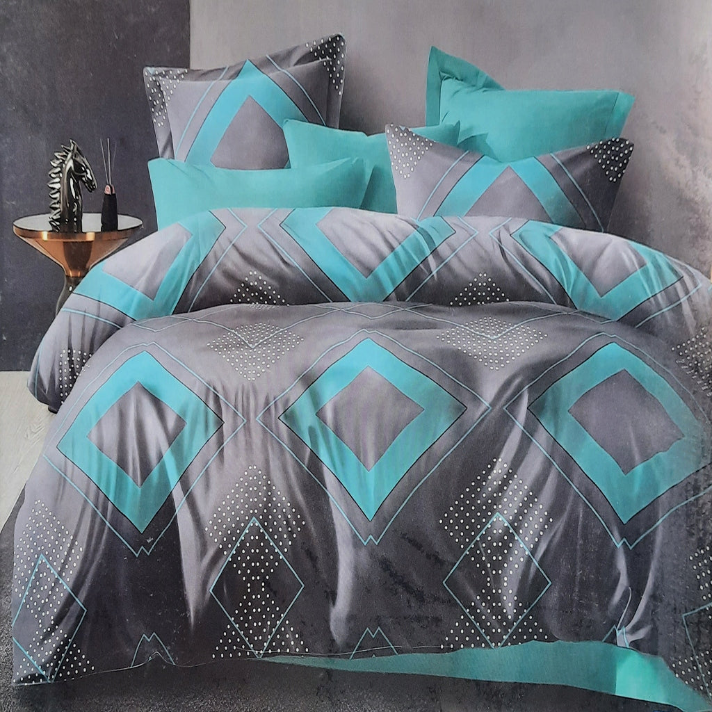 Bedding set satin cotton 200x220 3-piece different designs Packaging status original
