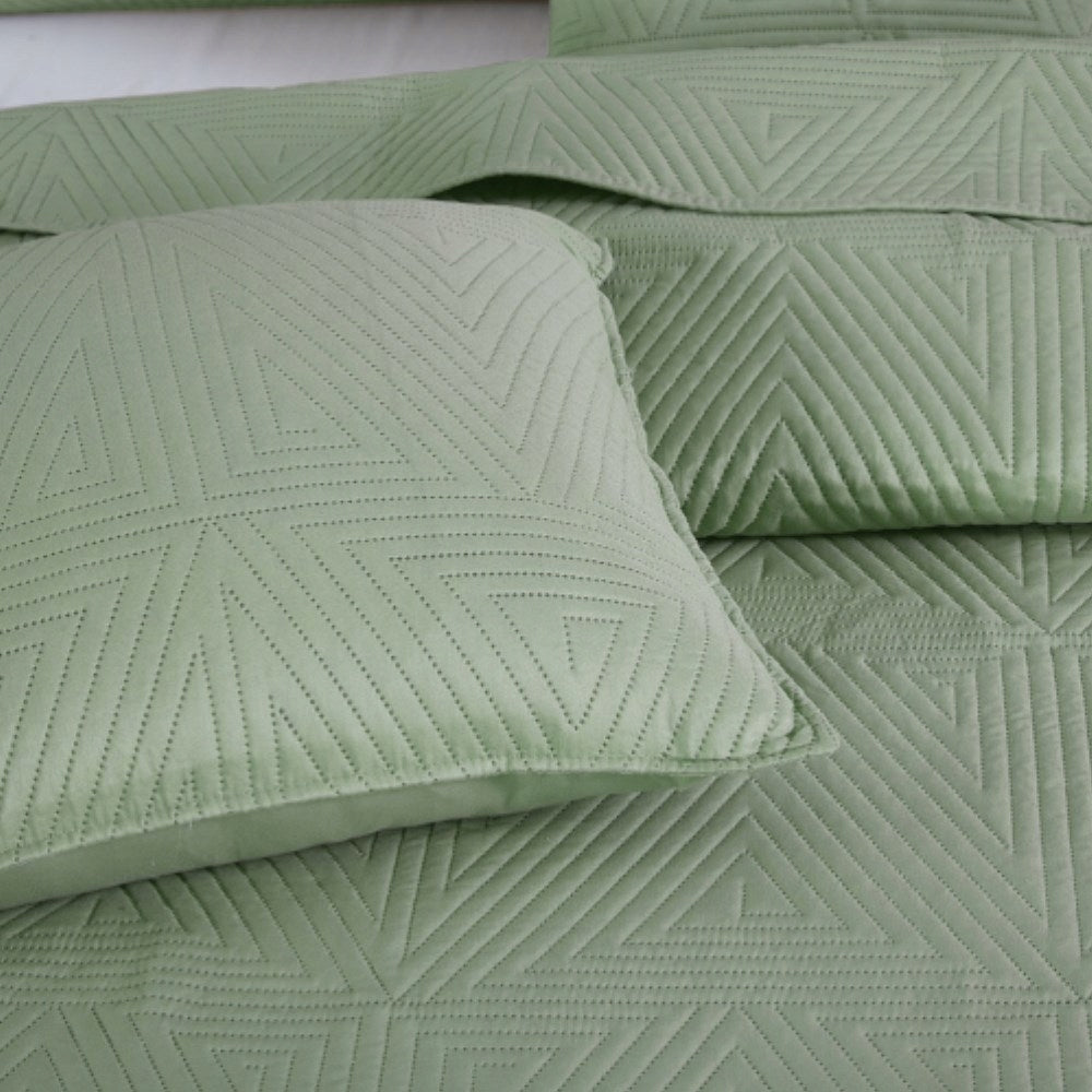 Bedspread 140x200 Trio sage geometric Brand Spod Igły i Nitki