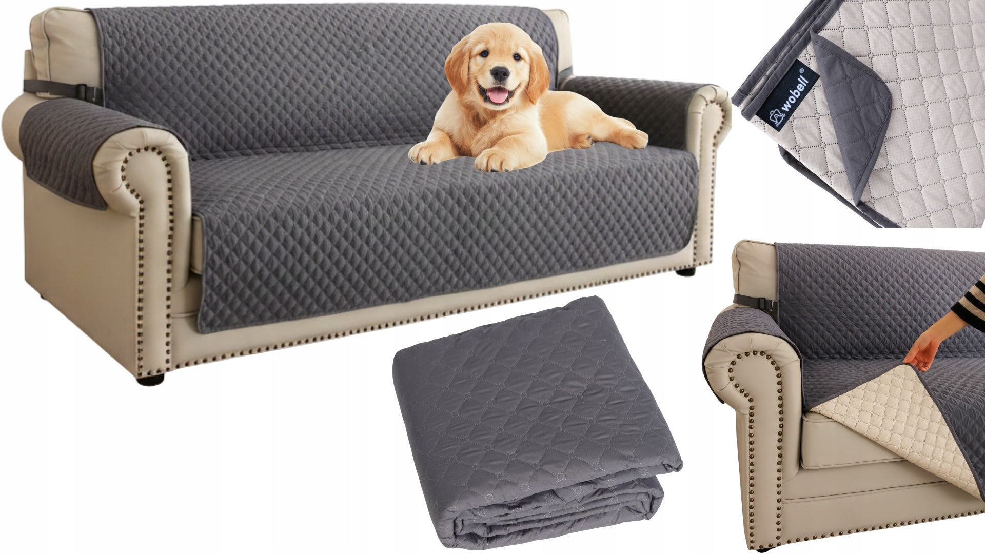 Bedspread Dog Protective Couch Non-Slip Waterproof 167x193 Length 193 cm