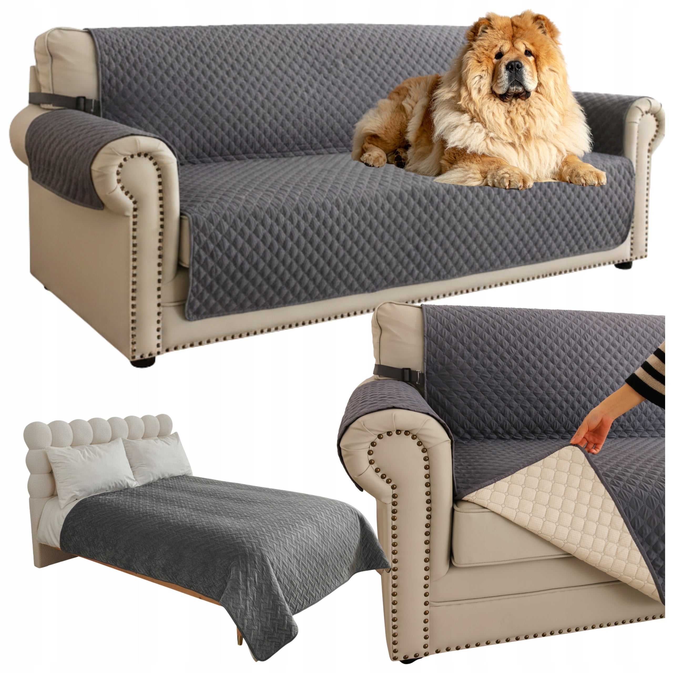 Bedspread Dog Protective Couch Non-Slip Waterproof 167x193 Packaging status original