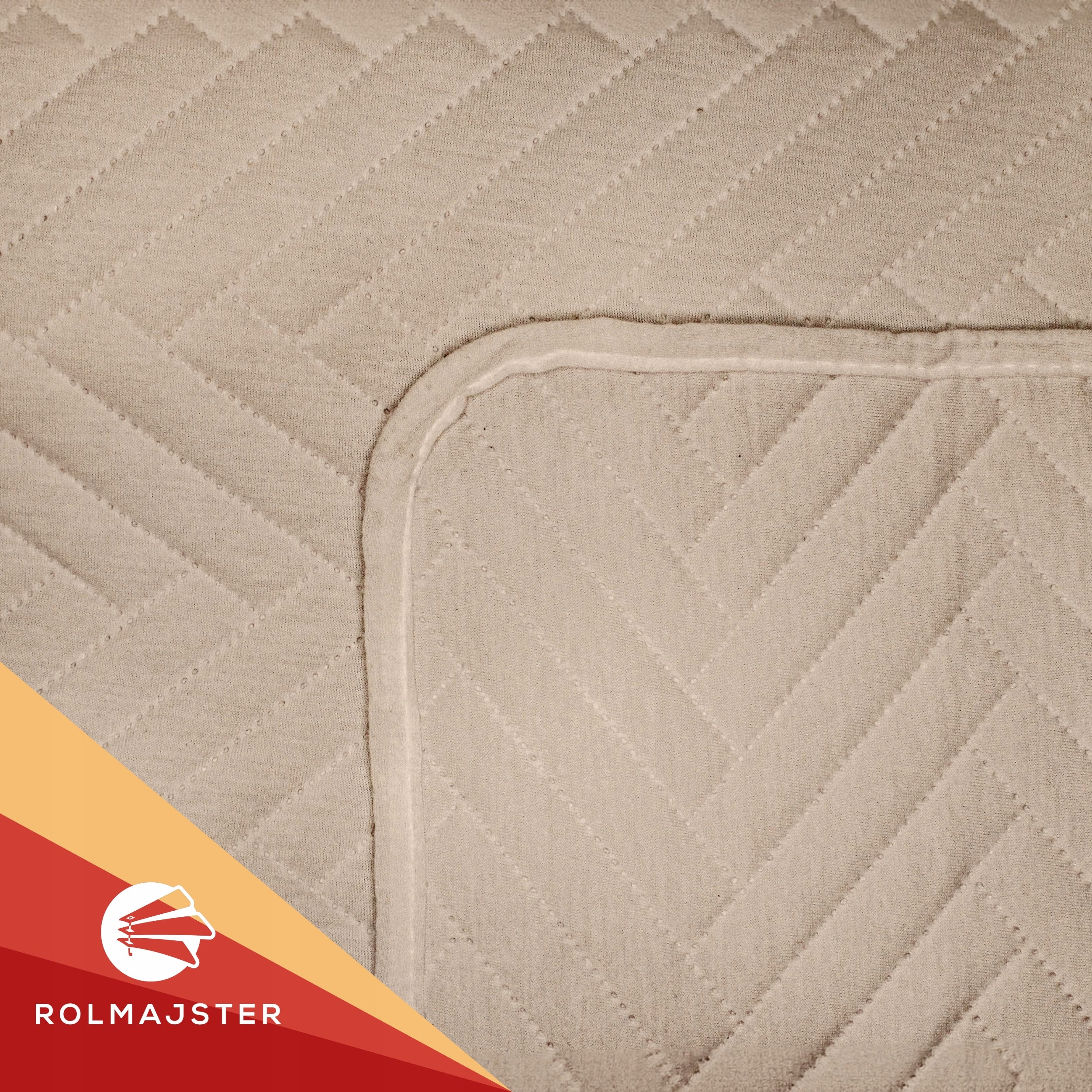 Bedspread blanket quilted for sofa bed BEIGE 220x240 cm Brand Rolmajster