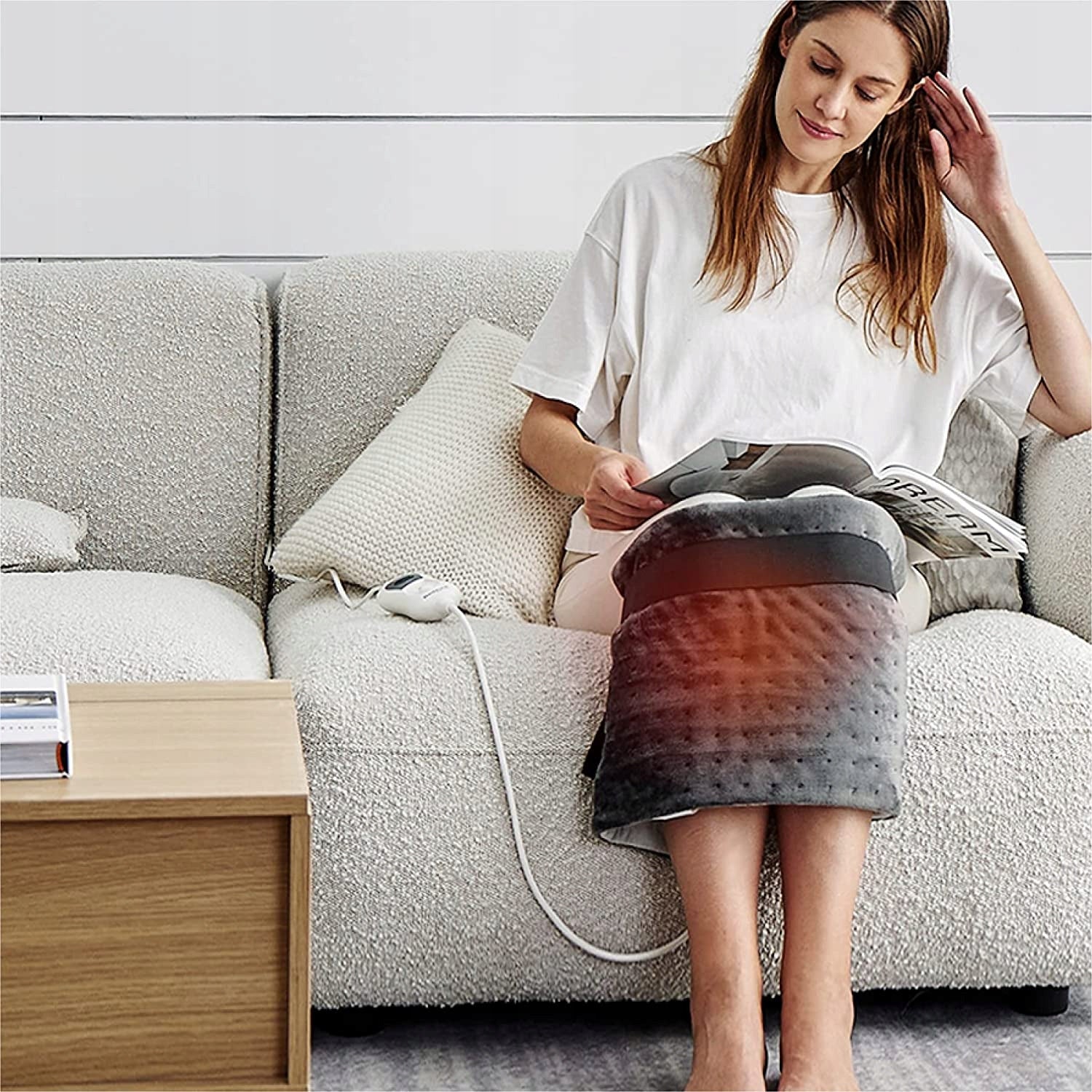 Bedsure Heating pad 30x60 grey Color gray