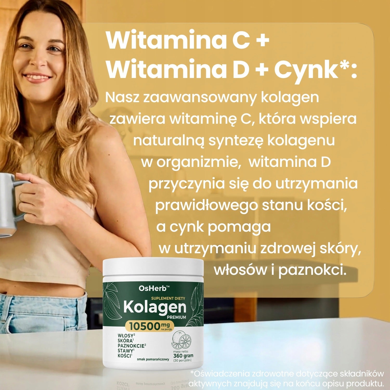 Beef Collagen 10500 mg orange 30days Joints Skin Hair Nails 360g Expiration date at least 1 year from the date of purchase