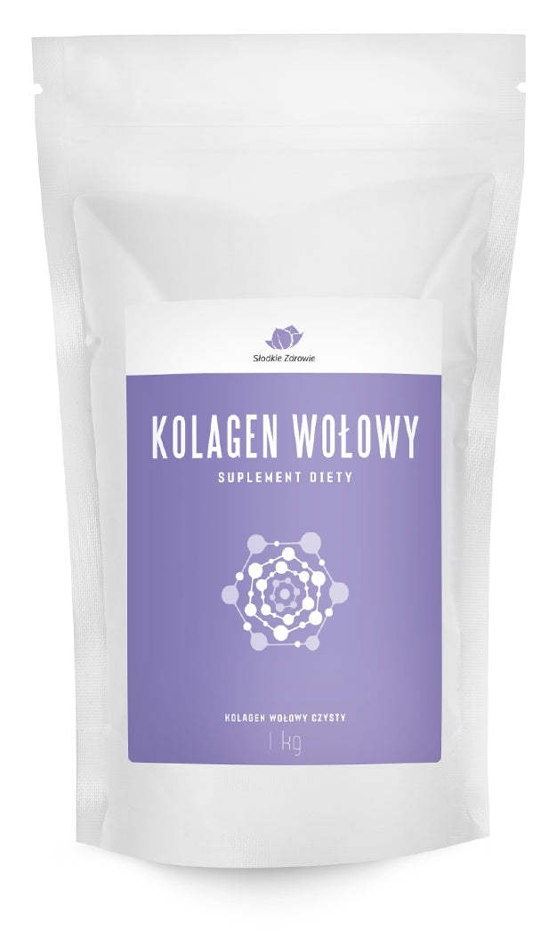 Beef Collagen Powder 1000g 1kg Natural Pure 100% Hydrolyzate Brand Słodkie Zdrowie