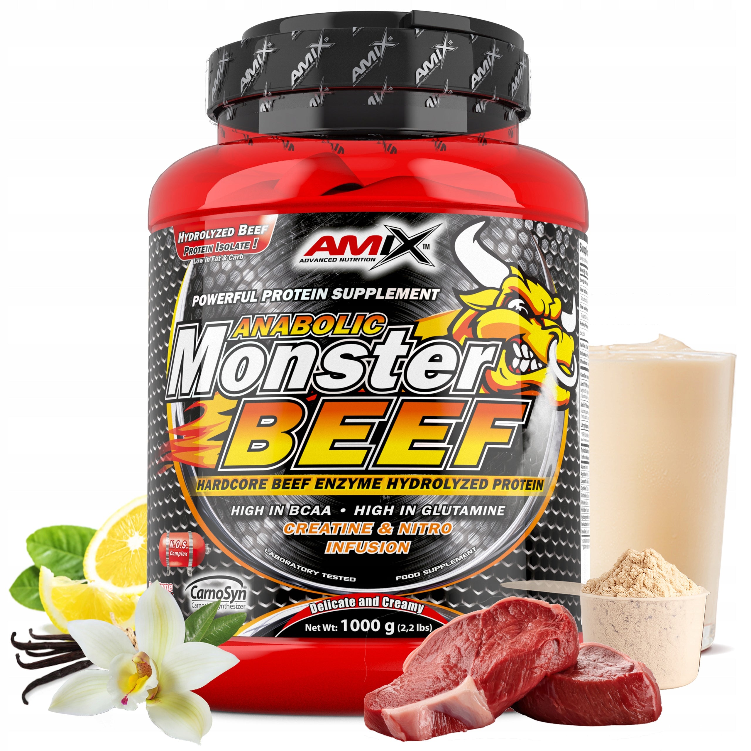 Beef protein supplement 1kg - per mass - BEEF PROTEIN HYDROLYZATE WPH Amix