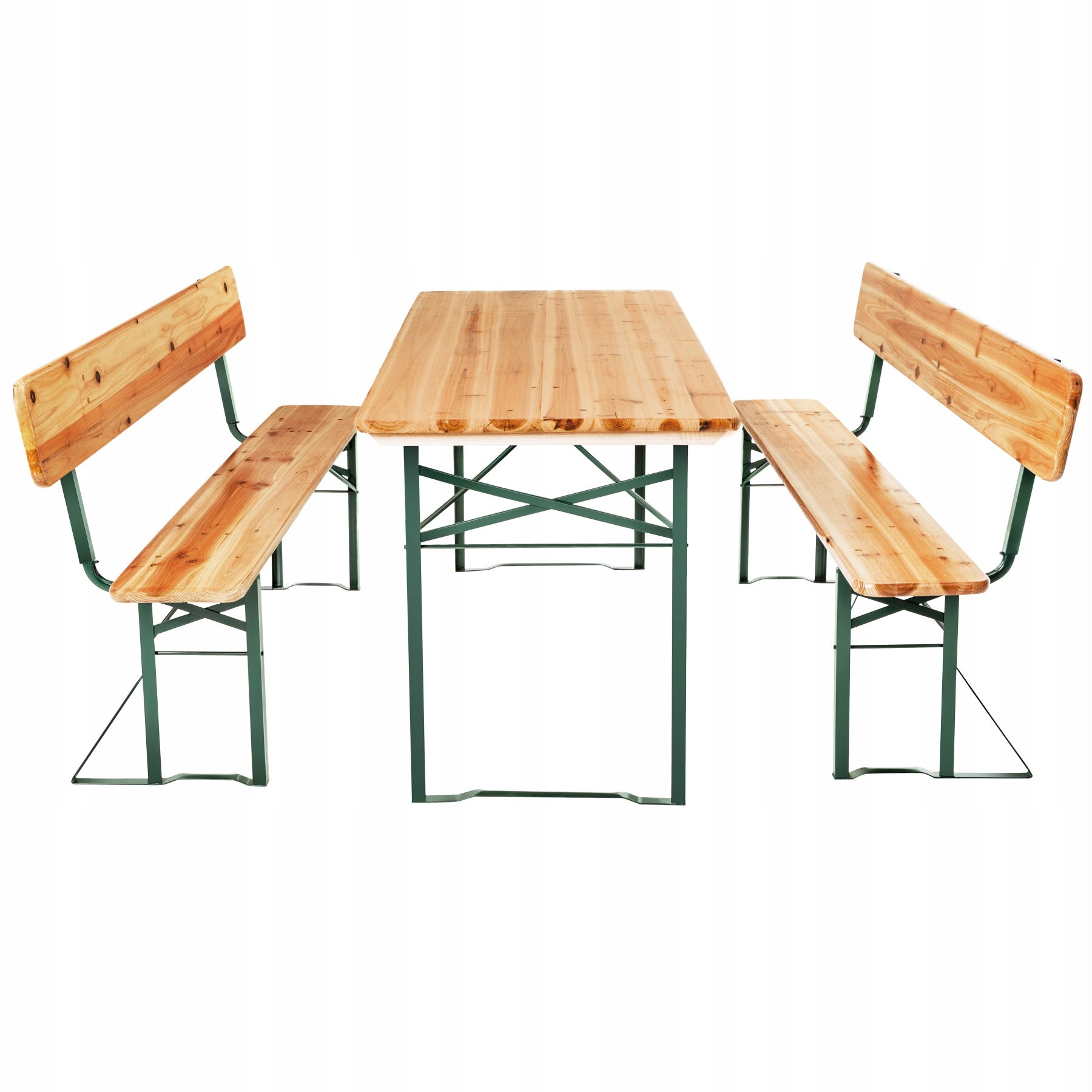 Beer set Franz II, 3-piece, folding, with backrests Set contents bench table