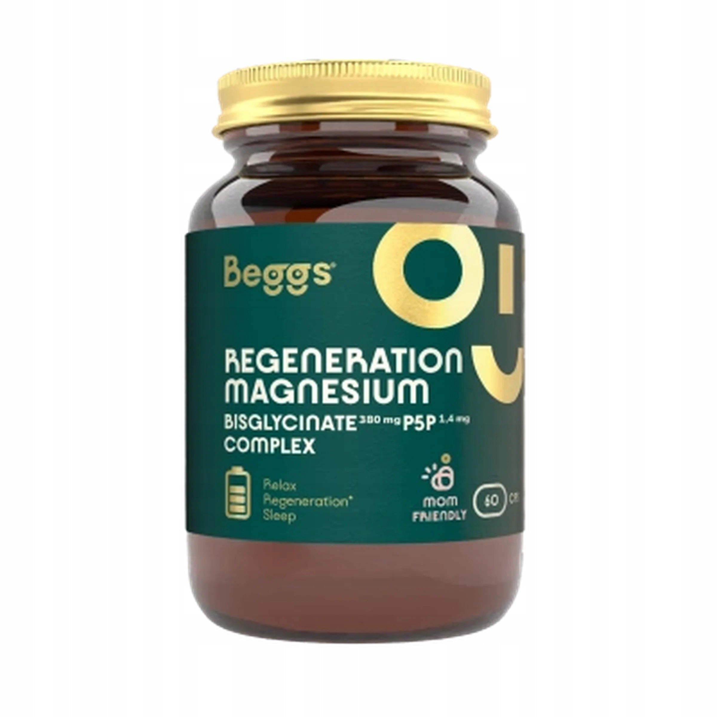 Beggs Magnesium chelate 380 mg with vitamin B6 60 capsules