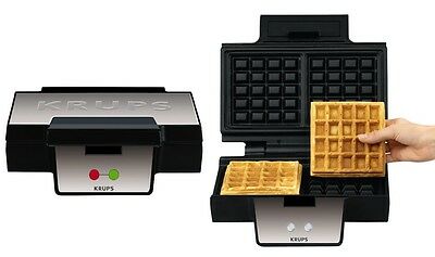 Belgian waffle maker Krups FDK 261 black and silver CERAMIC COATING Brand Krups