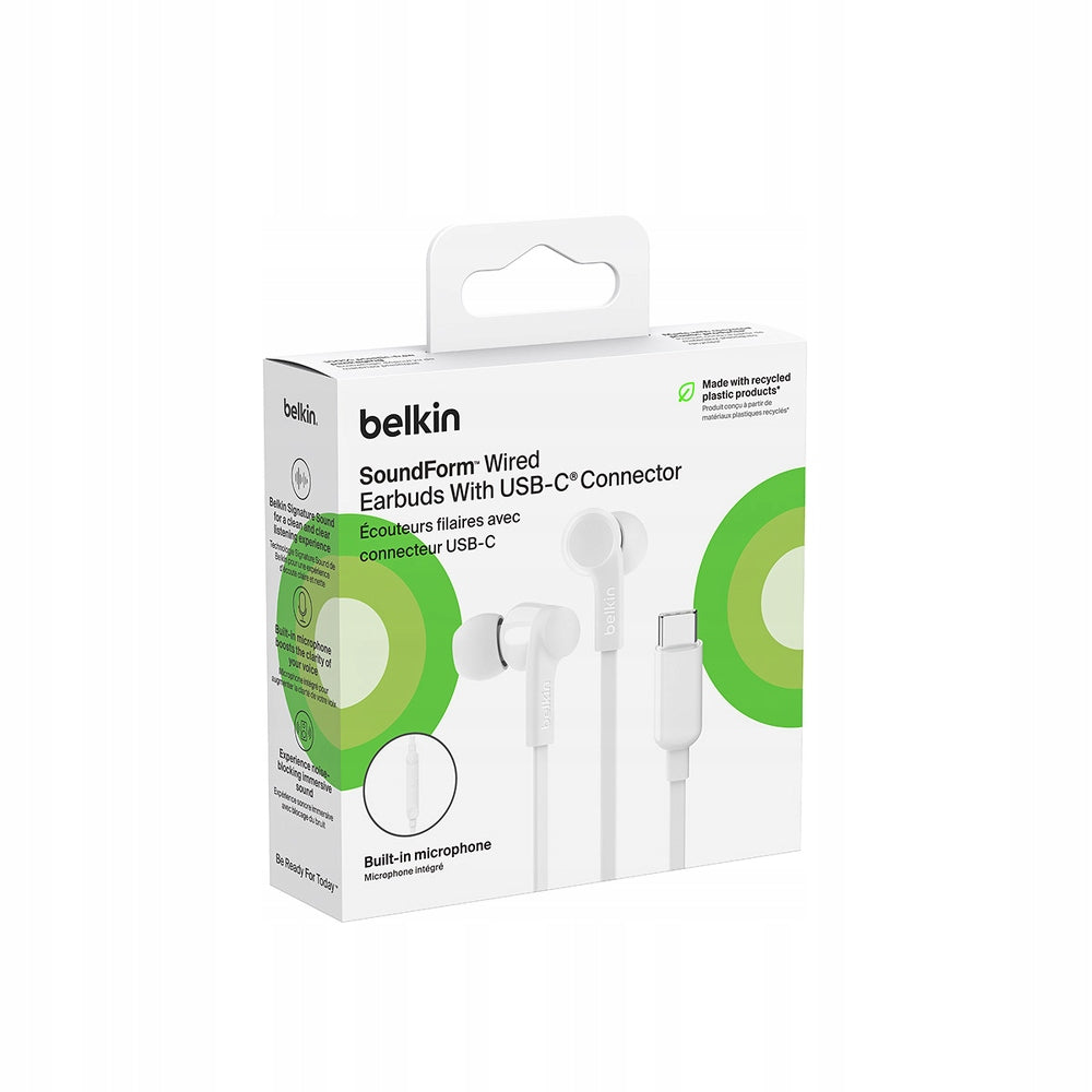 Belkin USB-C IN-EAR Headphone White Brand Belkin