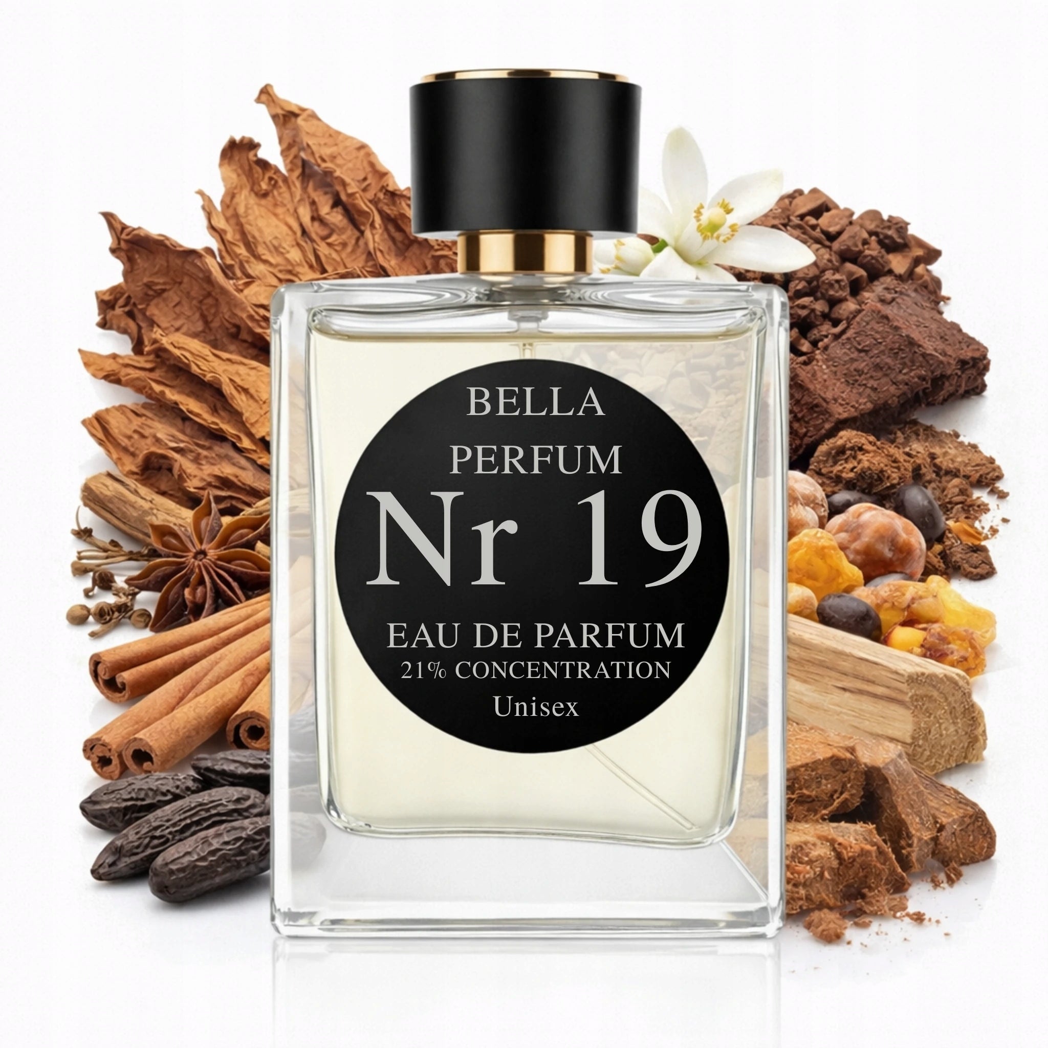Bella Perfum No. 19 men's perfume 50ml 21% vanilla cocoa spices