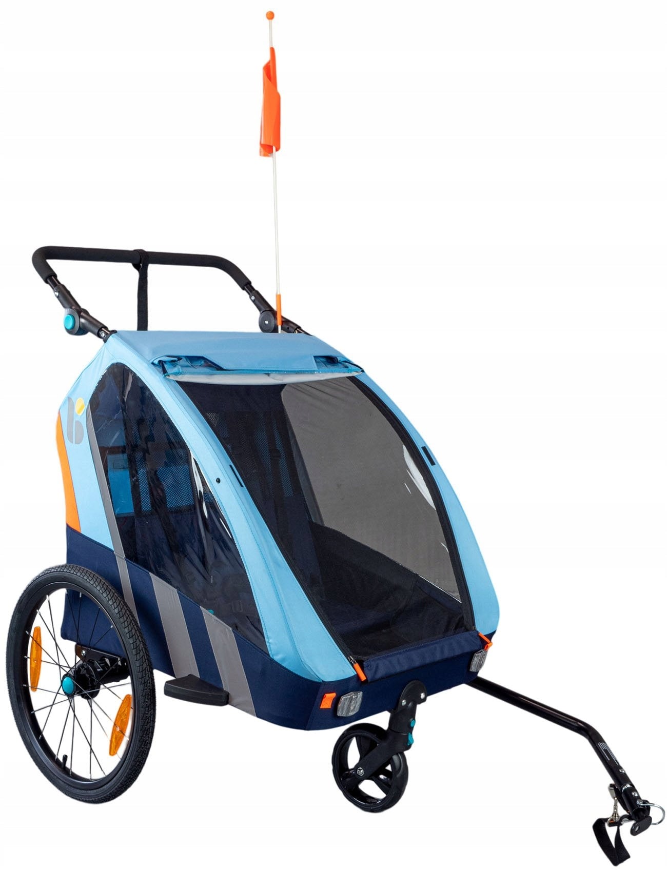 Bellelli Combined stroller for 2 children blue