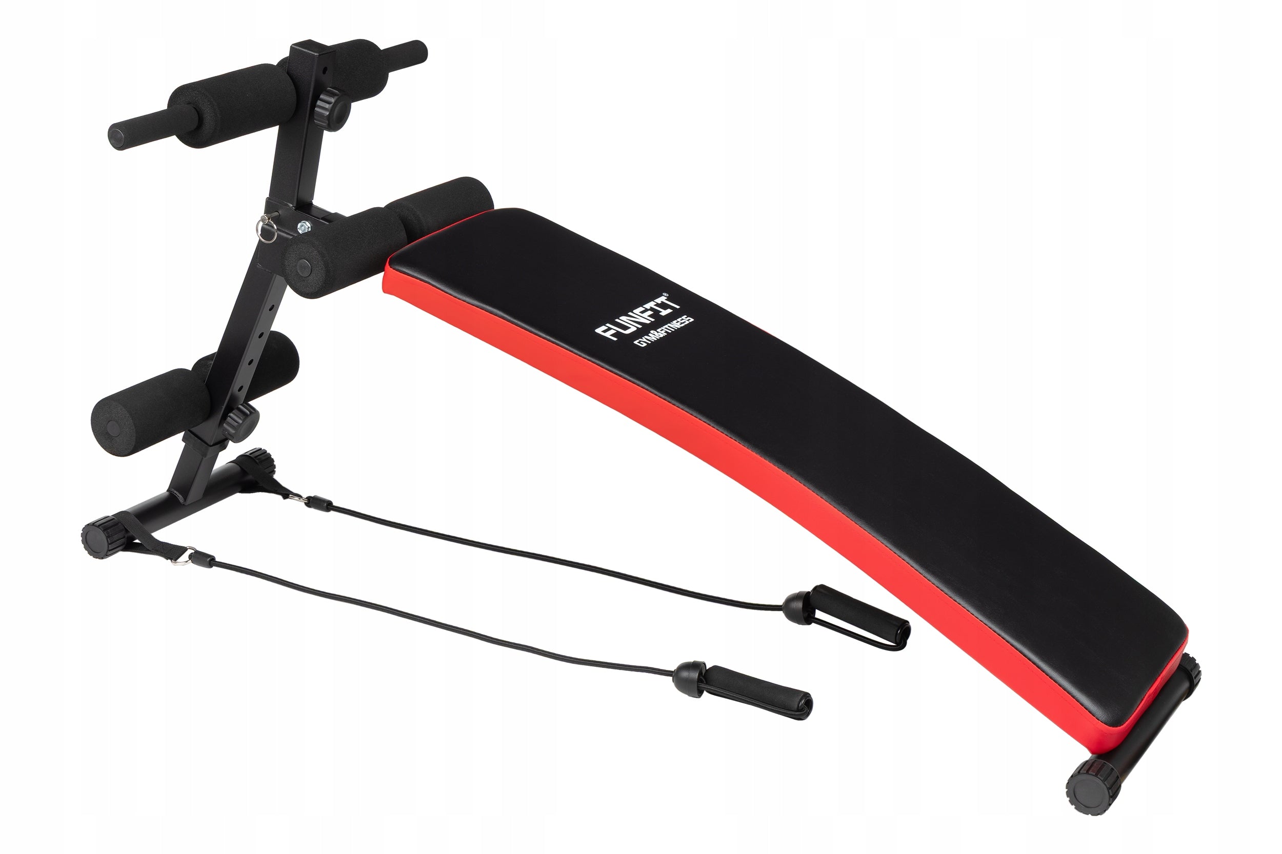 Belly Bench Slant Adjustable FUNFIT + Training Expanders Maximum user weight 120 kg