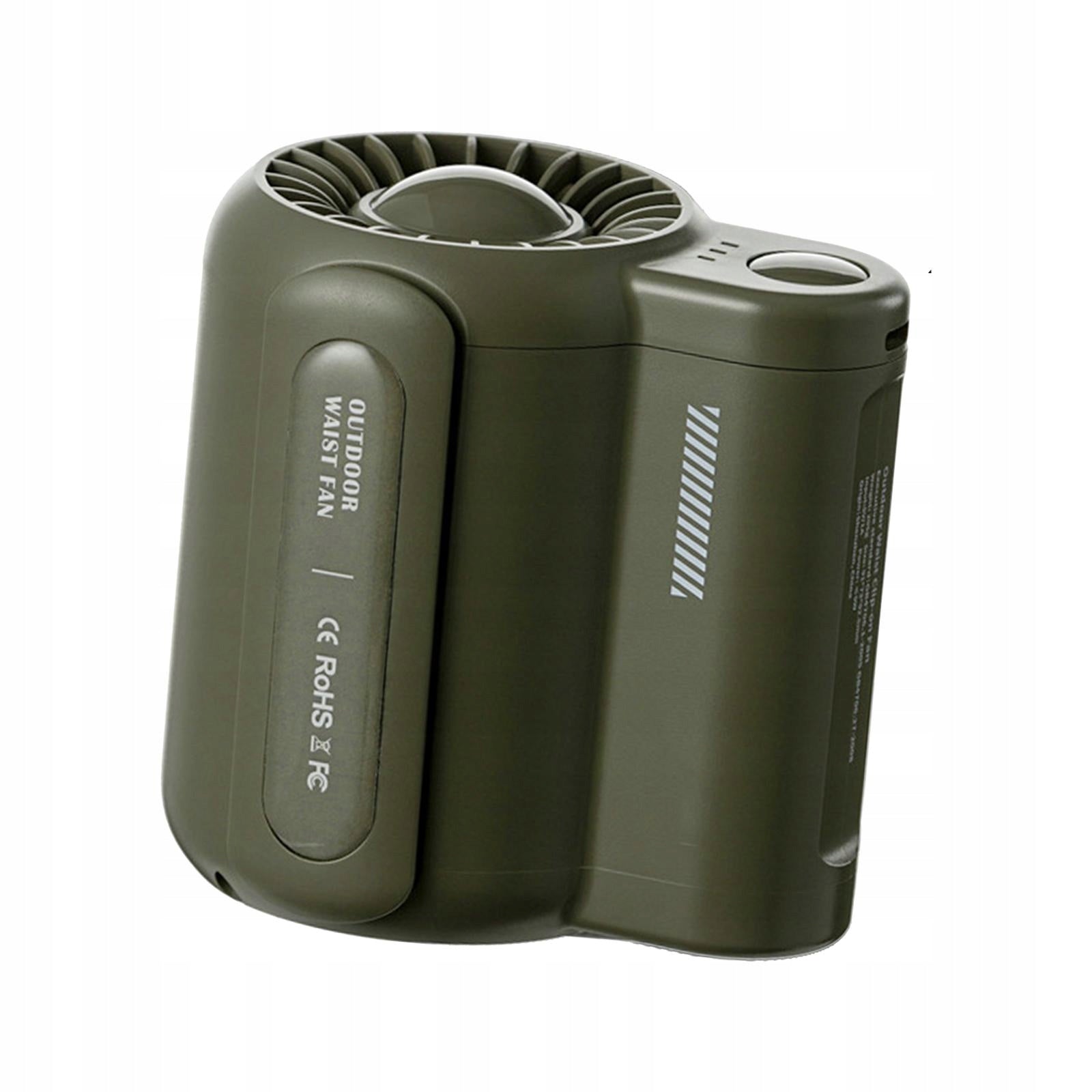 Belt Fan Waist Fan Adjustable Hands Free for green Brand no brand