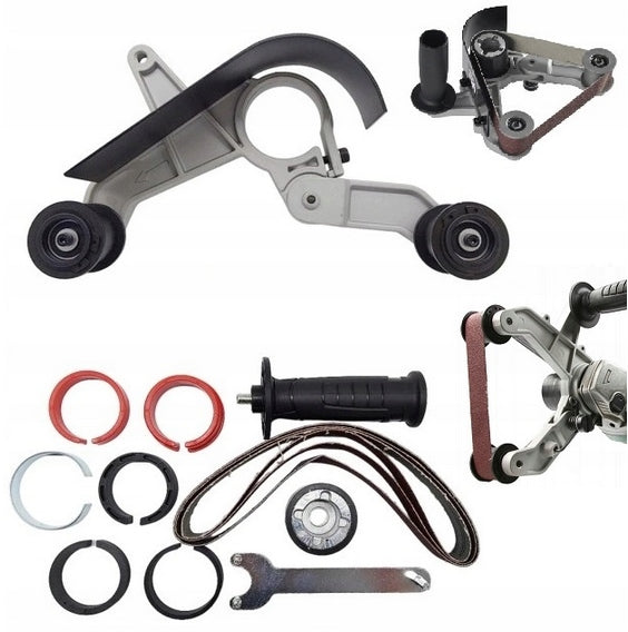 Belt attachment for grinding and polishing pipes adapter for grinder Packaging status original
