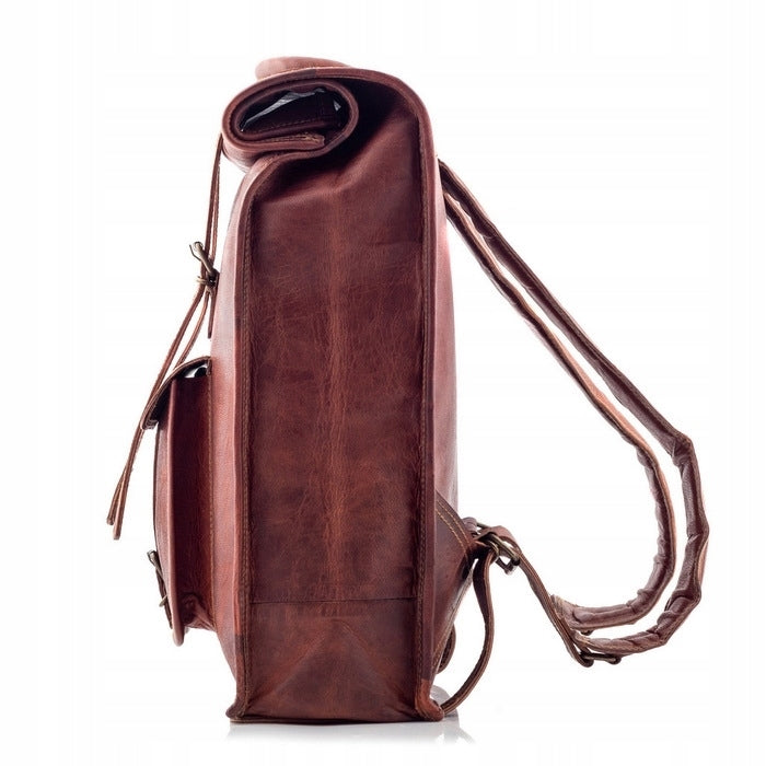 Belveder Vintage Men's Retro Leather Satchel for Laptop 15 6 Bt07 Brand Belveder