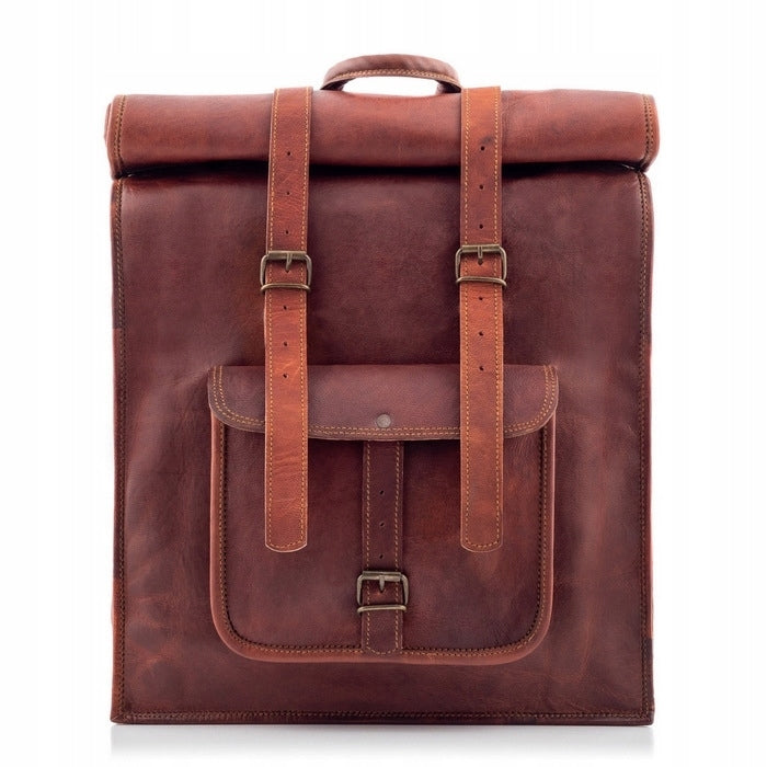Belveder Vintage Men's Retro Leather Satchel for Laptop 15 6 Bt07