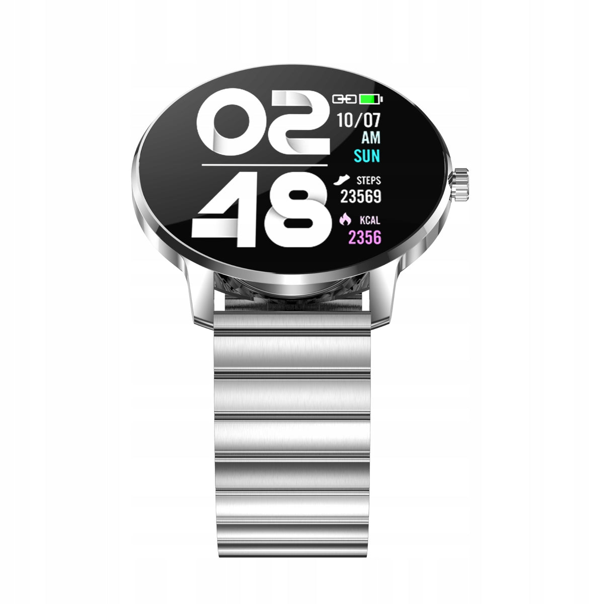 Bemi ARI Silver Smartwatch Two Straps Chrome/Black Bluetooth 1.3 Cali 64MB Manufacturer code 6972689173730