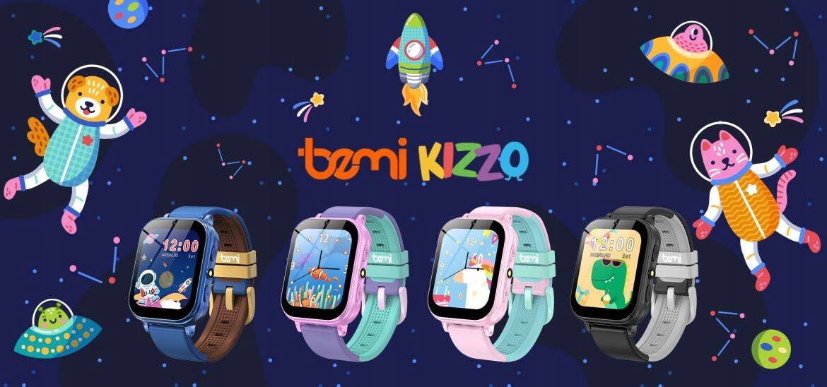 Bemi Kizzo Black Smartwatch For Children 500mAh Pedometer 1.83″ 512MB Packaging status original