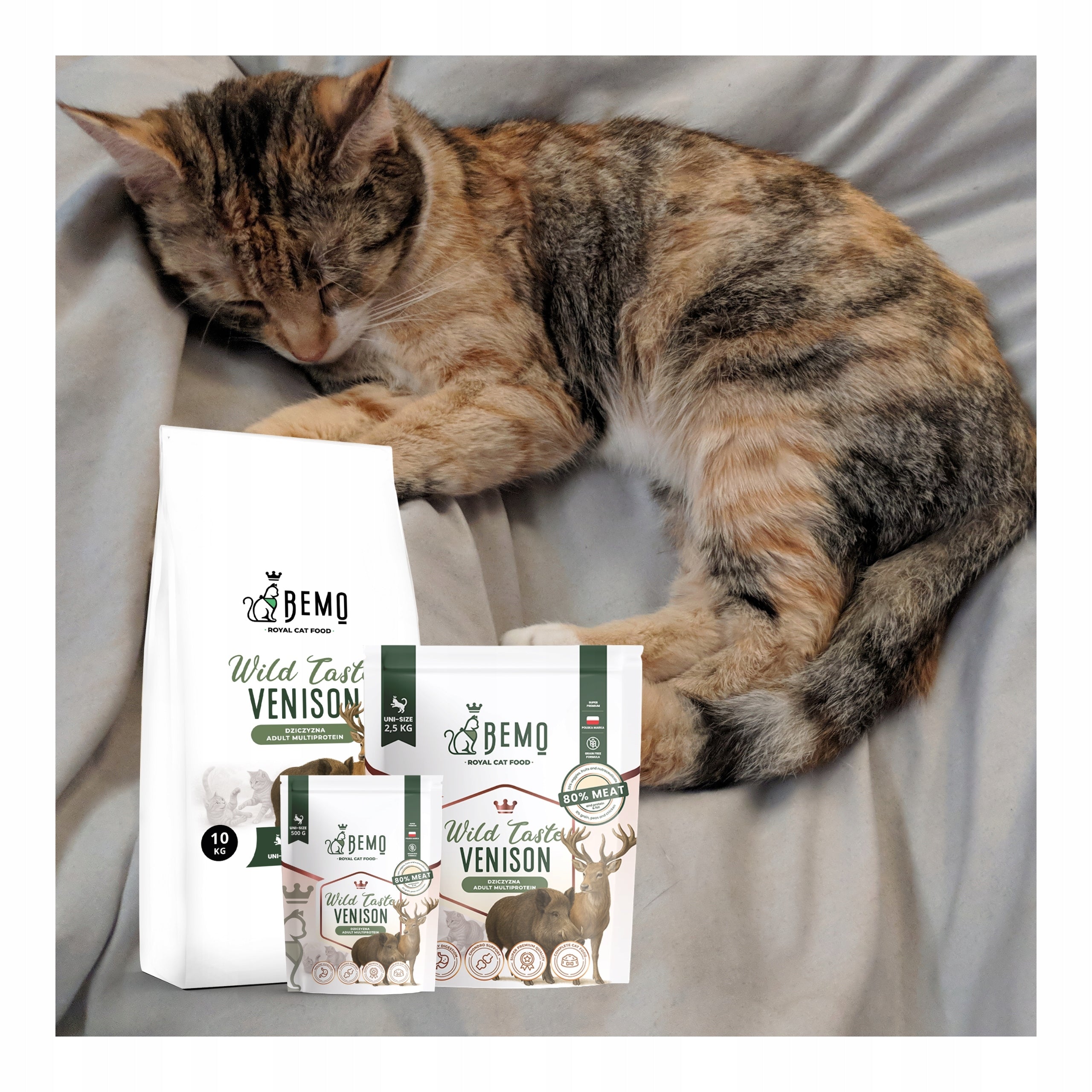 Bemo Cat Wild Taste Venison – dry cat food with venison 500g Manufacturer code Bemo Cat Wild Taste Venison 500 g