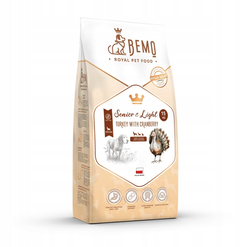 Bemo Senior&Light All Breeds Monoprotein Turkey Hypoallergenic 15kg