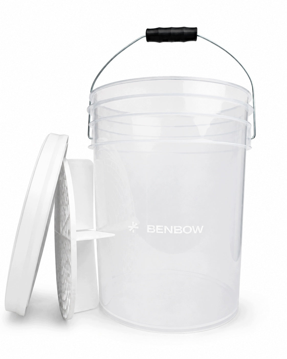 BenBow LOGO bucket 20 L separator white + screw-on lid