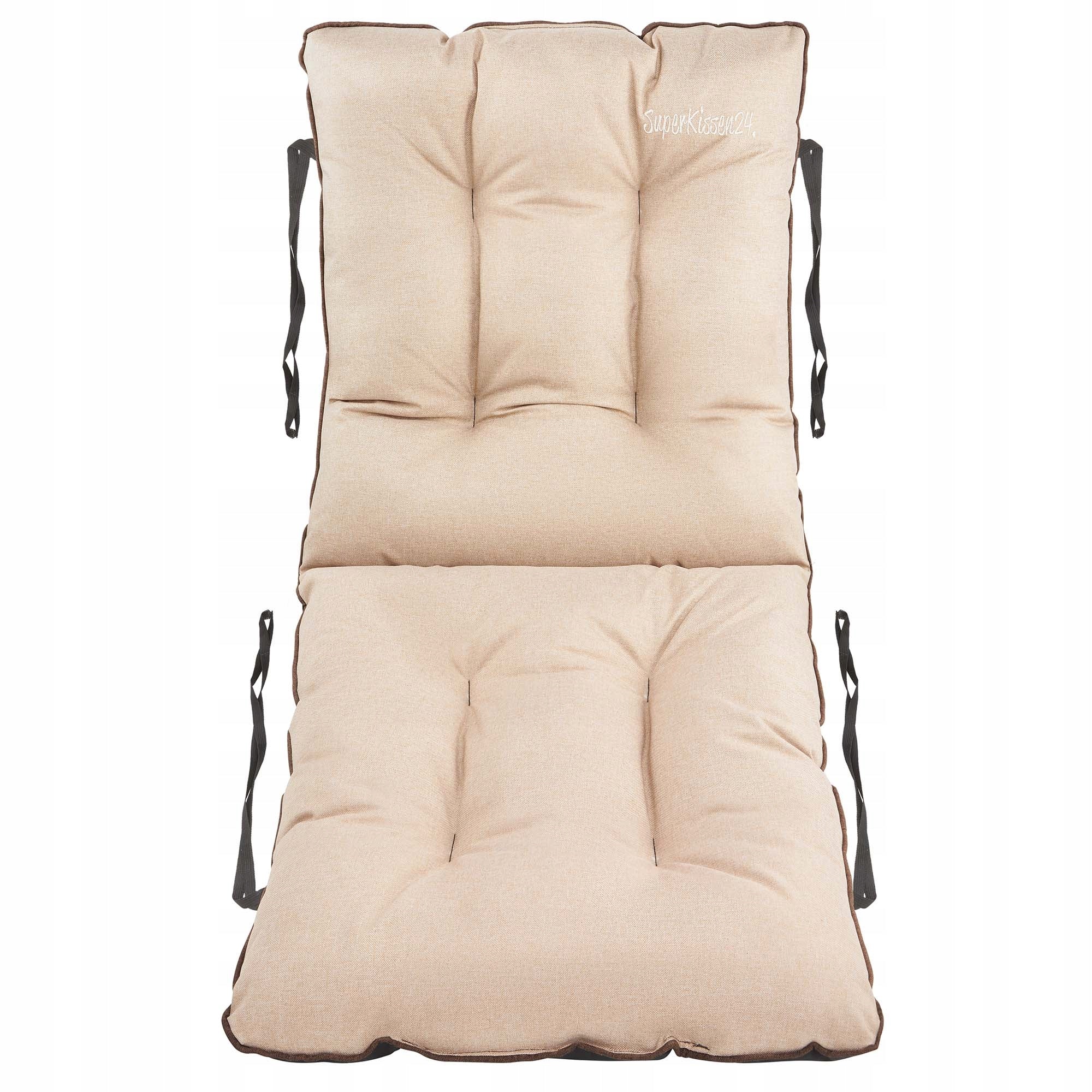 Bench cushion 120x60x50 rattan 2+1 beige linen EAN (GTIN) 5903631578649