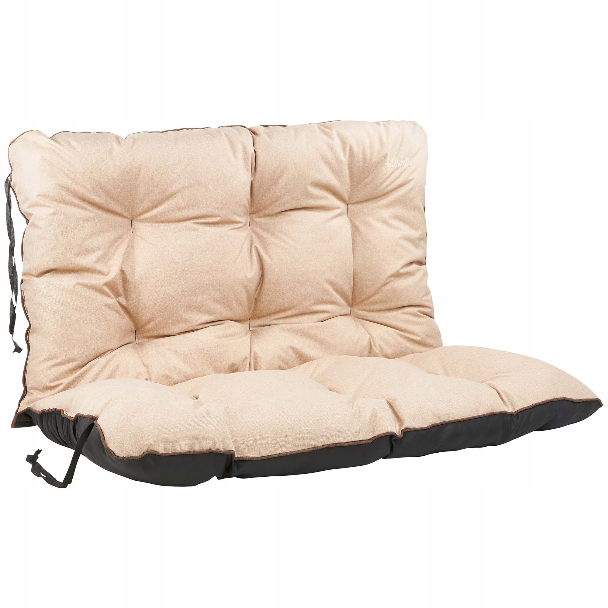 Bench cushion 120x60x50 rattan 2+1 beige linen Manufacturer no brand