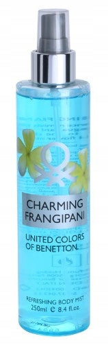 Benetton Charming Frangipani fragrance mist 250 ml Product Packaging status original