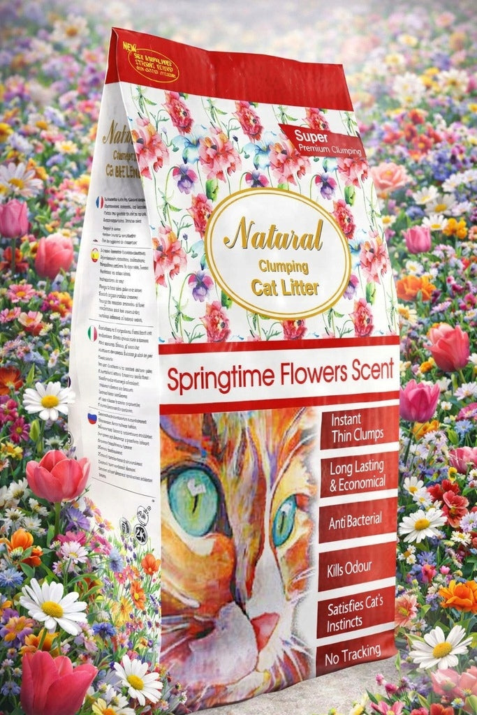 Bentonite Cat Litter 5L Spring Flowers Cat Litter Indian Natural Manufacturer code NSF5L
