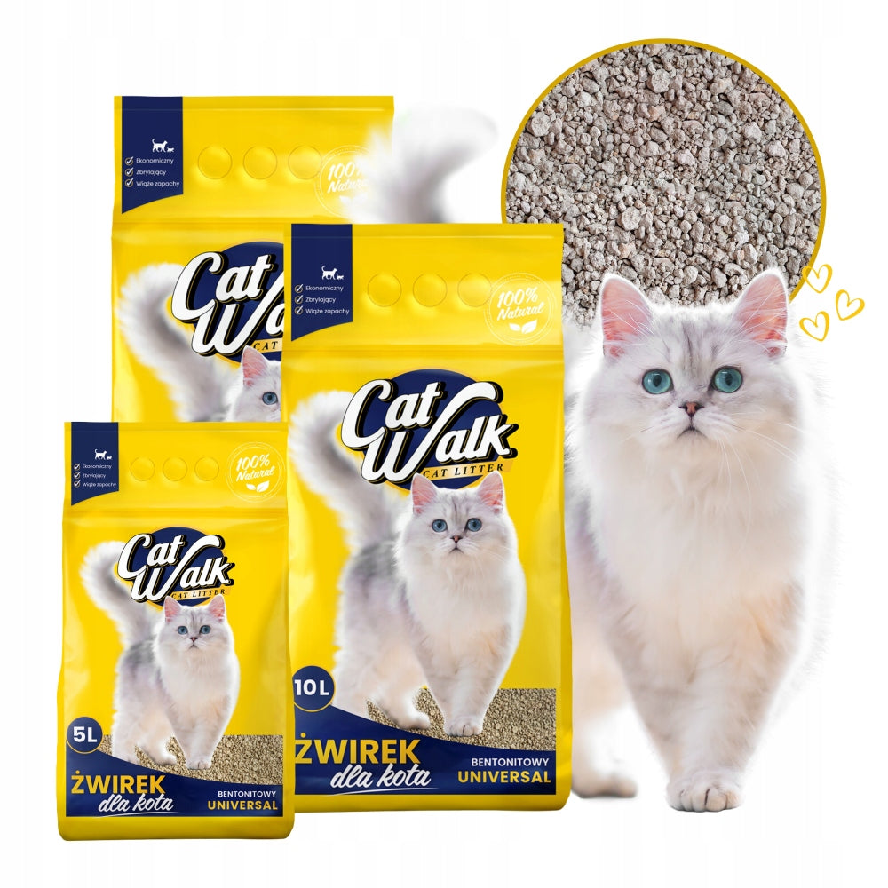Bentonite cat litter 25L clumping CatWalk ECONOMIC 25L STANDARD