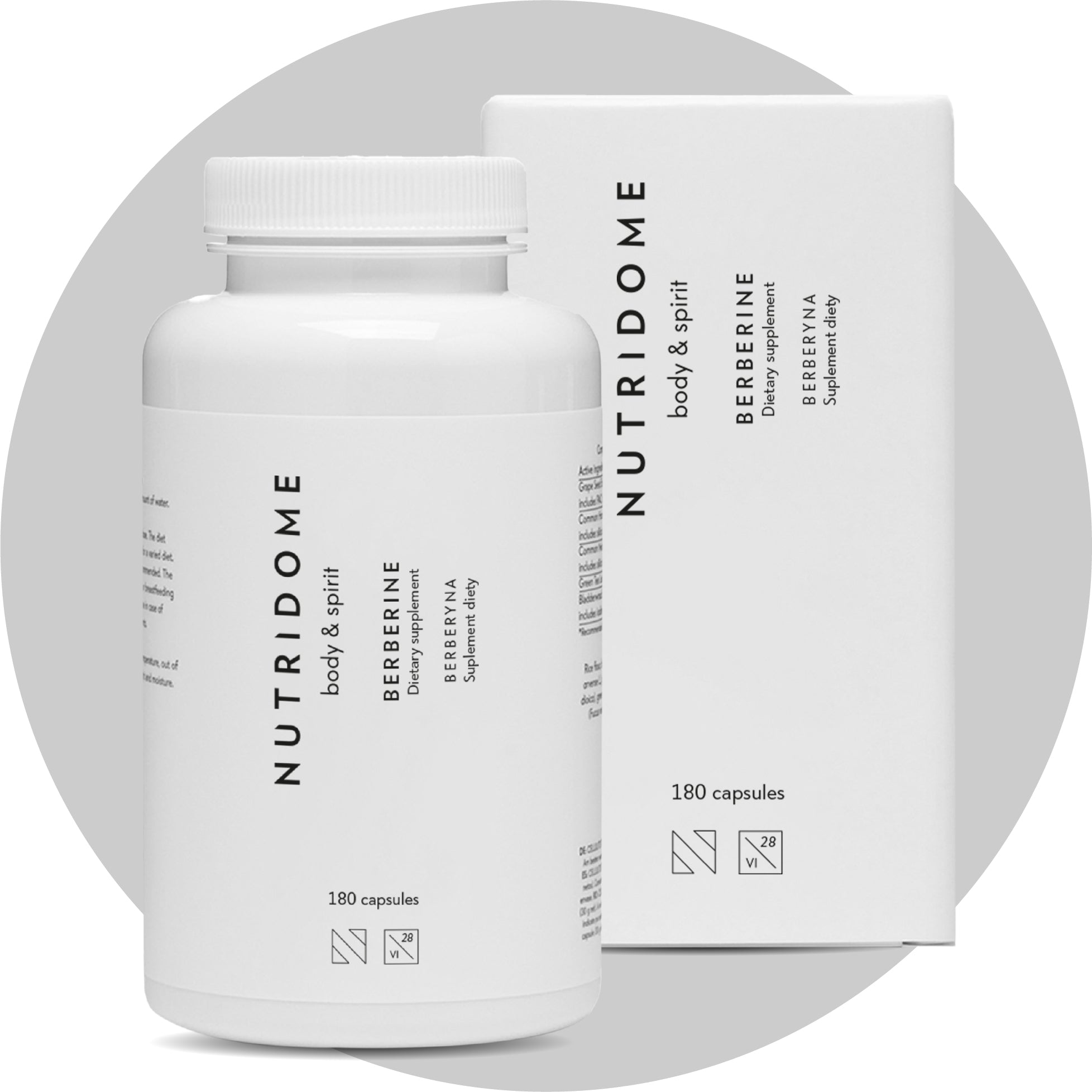 Berberine HCl insulin resistance LARGE PACKAGING diabetes barberry Nutridome Medical device no