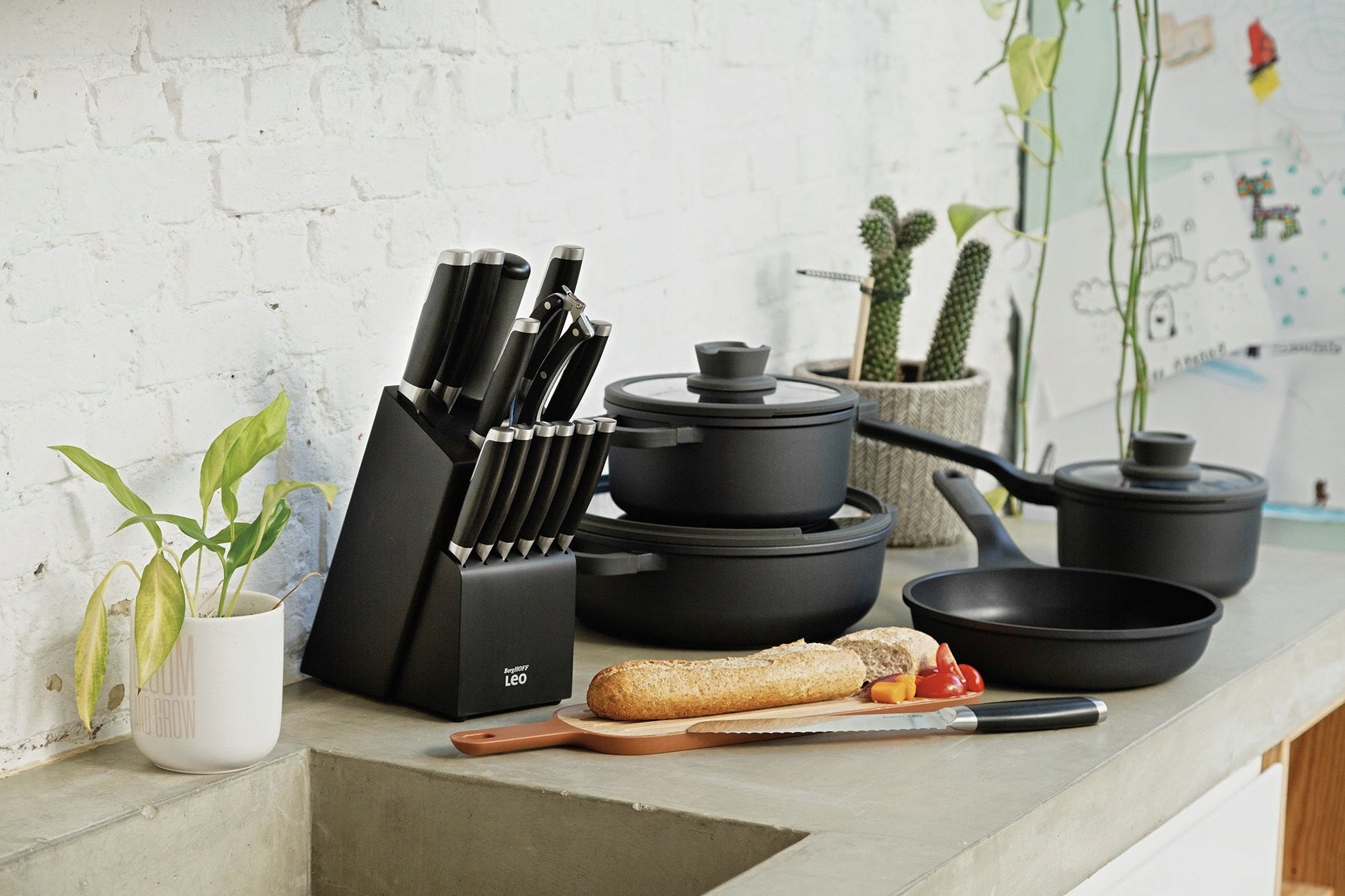 BergHOFF 13-teiliges Messerset Graphit