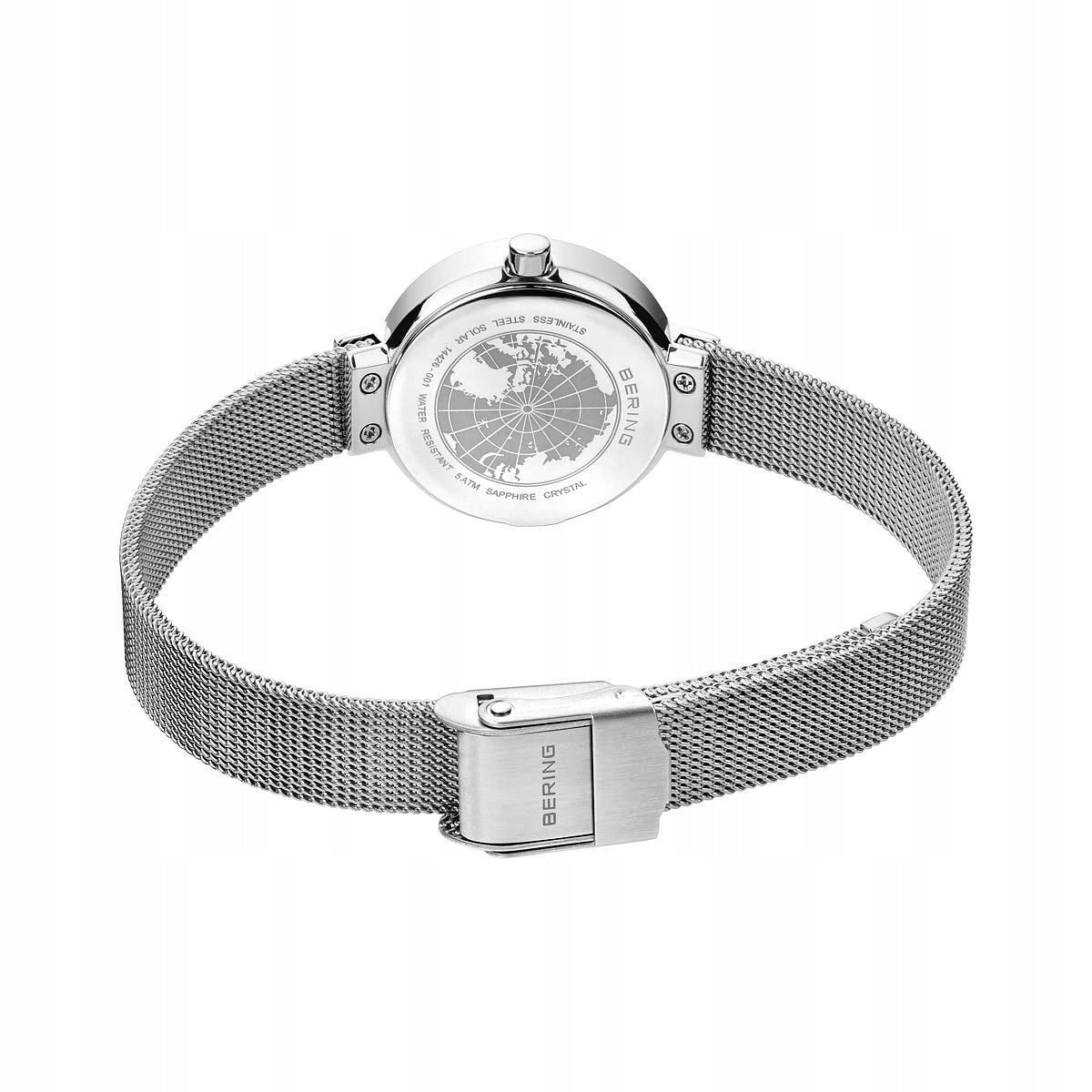 Bering Women Solar Collection Watch, Silver, 26 mm Gender woman