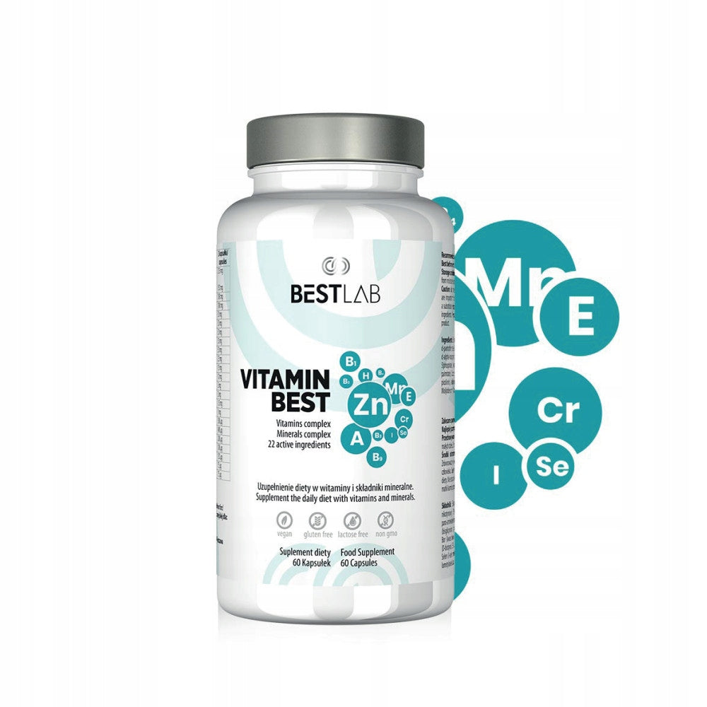 BestLab VitaminBest Best Lab Vitamins and Minerals Complex Vitamins 60 kaps