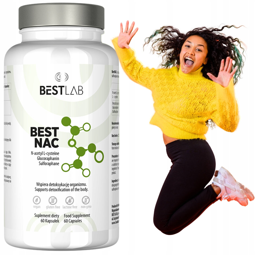 BestNAC BEST LAB N-acetyl L-cysteine NAC Sulforaphane Detox 60 kaps BestLab Medical device no