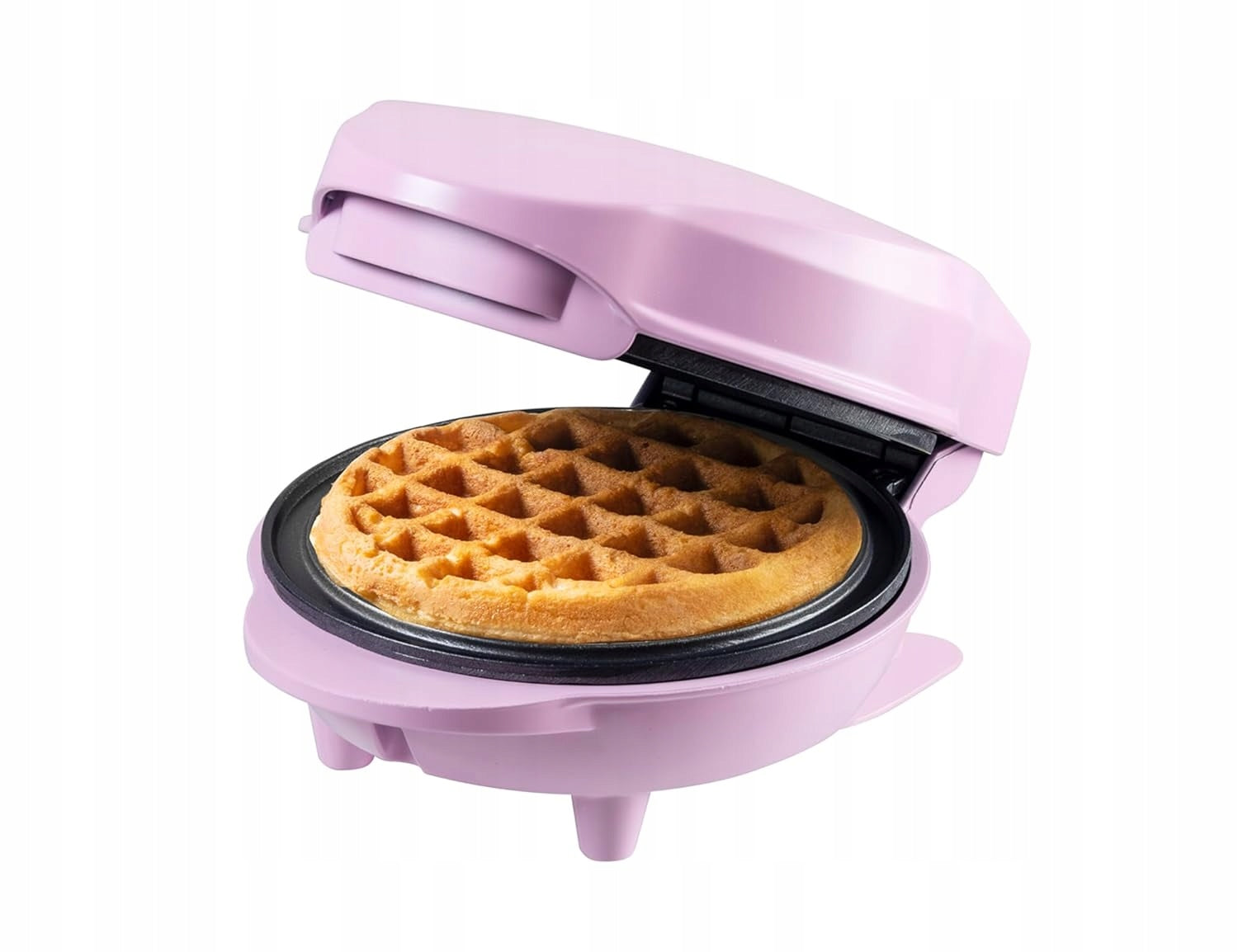Bestron Mini waffle iron retro style to prevent sticking
