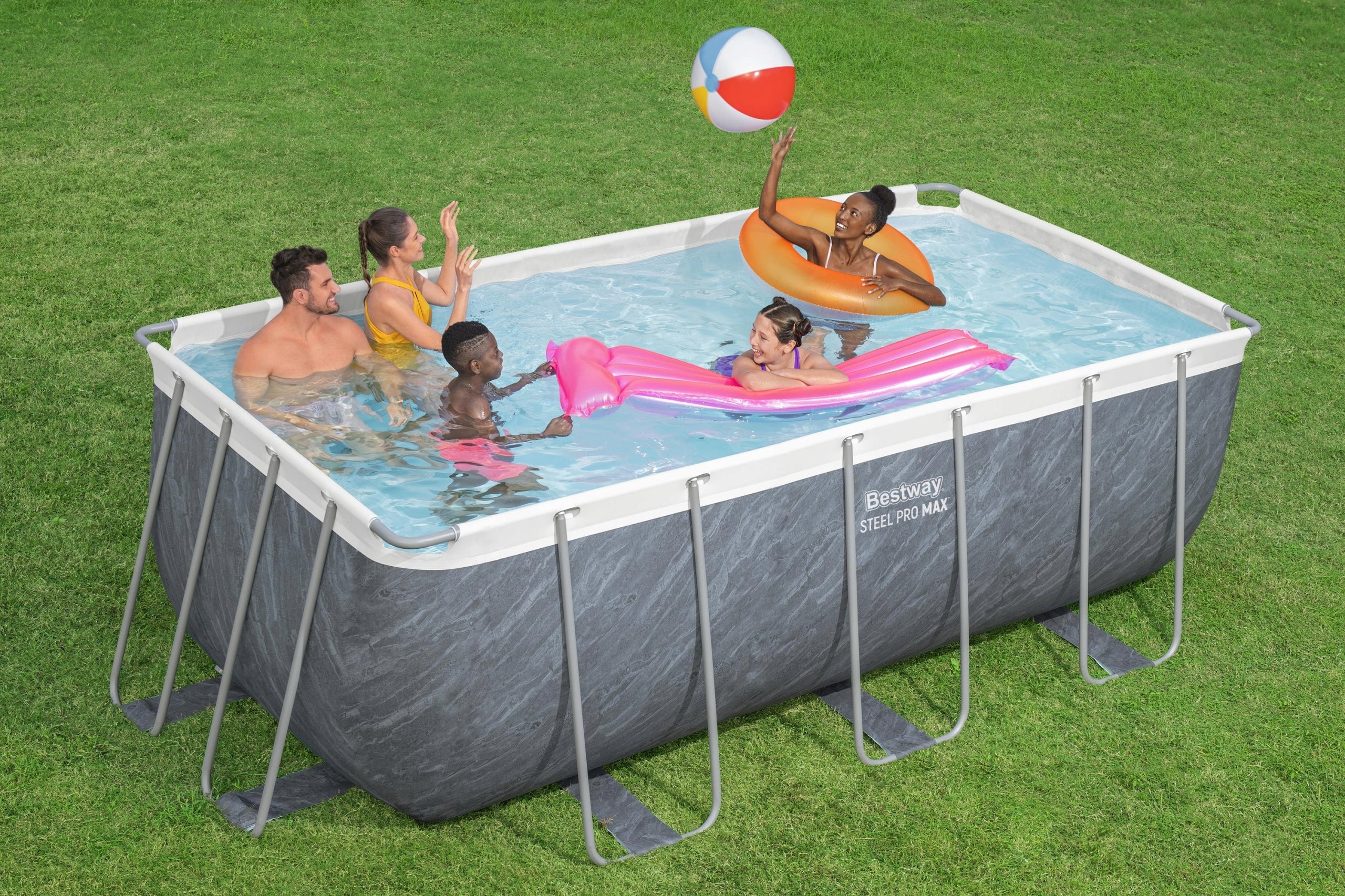 Bestway 56722 412x201x122cm Pool Framed Garden Ladder Pump 2026r Brand Bestway