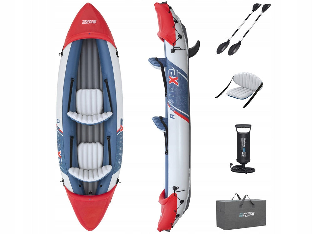 Bestway Inflatable 2-person kayak LITE-RAPID X2 + paddles max 160kg 65077 Manufacturer code 65077