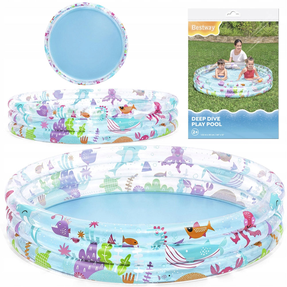 Bestway Inflatable Swimming Pool for Children SEA WORLD 152x30cm 51004