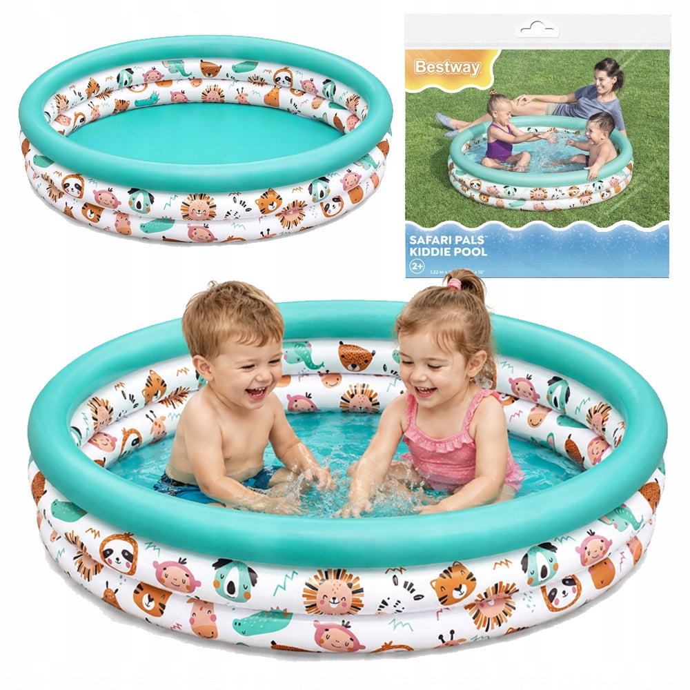 Bestway Inflatable swimming pool 122 CM SWIMMING POOL paddling pool for children SAFARI 122cm SAFE