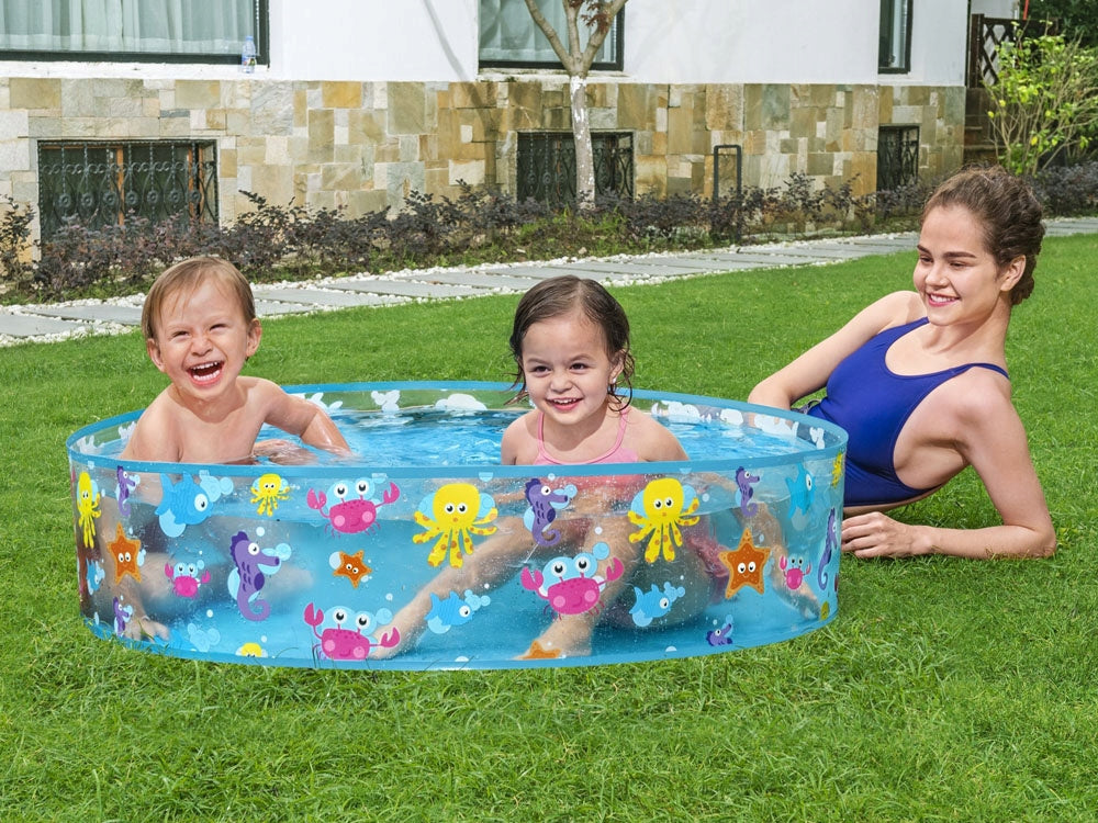 Bestway SHOWER TRAY Expansion garden pool with animals 122x25cm 55028 Height 25 cm